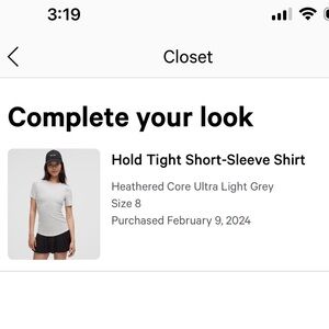 Lululemon Hold Tight Short Sleeve Tee